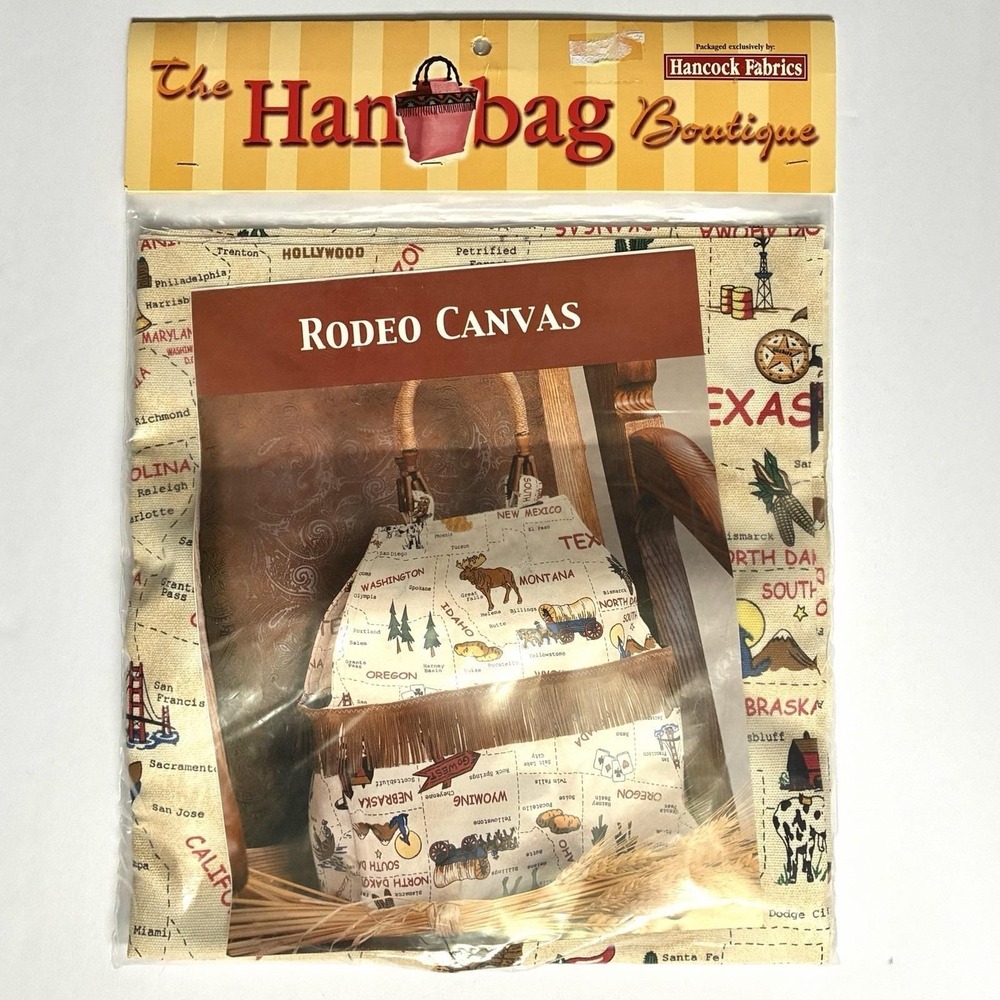 Rodeo Canvas Handbag Sewing Kit Western States Purse Bag Hancock Fabrics Fringe